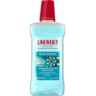 Lacalut | Apa de gura Multi-Effect Cool Mint 500ml