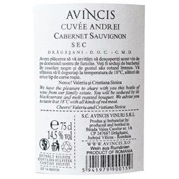 Avincis | Vin rosu Cuvee Andrei 750ml