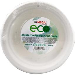 Boluri eco din trestie de zahar 10 bucati