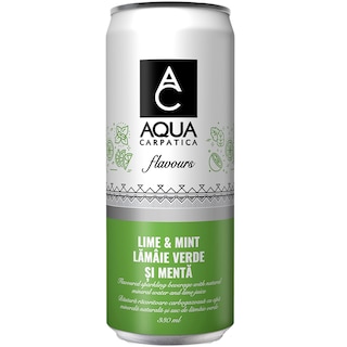 Aqua Carpatica | Apa minerala naturala carbogazoasa Lime & Mint 330ml