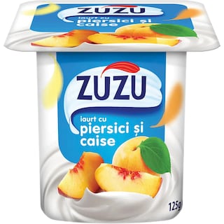 Zuzu | Iaurt cu piersici si caise 125g