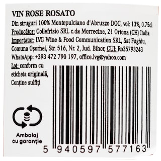 Collefrisio | Filare | Vin roze Rosato 0.75L