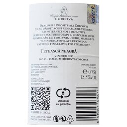 Corcova | Vin rosu sec Feteasca Neagra 0.75L