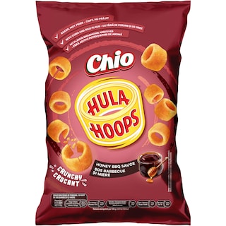 Chio Hula Hoops | Snack din faina de porumb, cu gust de sos barbecue si miere 70g