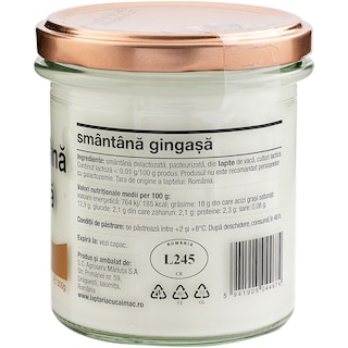 Laptaria cu caimac | Smantana gingasa 18% grasime 300g