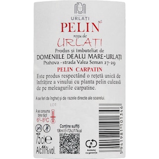 Pelin Carpatin | Pelin rosu de Urlati 0.75L