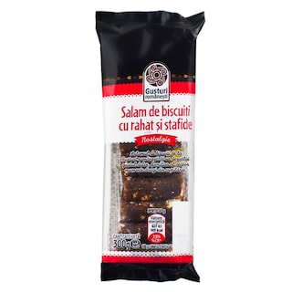 Gusturi romanesti | Salam de biscuiti cu rahat si stafide 300g