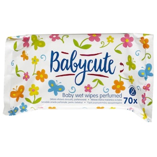 Babycute | Servetele umede parfumate, pentru bebelusi, 70 buc.