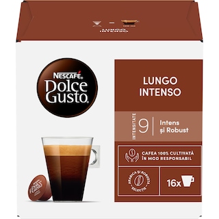 Nescafe | Dolce Gusto | Cafea Lungo Intenso, 16 capsule