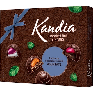 Kandia | Praline de ciocolata cu crema, asortate 103.8g