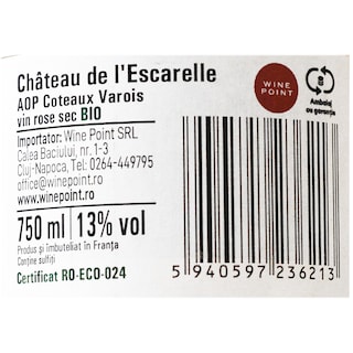 Chateau L'Escarelle | Vin roze sec bio