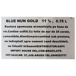 Blue Nun | Bautura spumoasa aromatizata 24K Gold Edition 0.75L