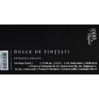Dulce de Fintesti | Vin rosu 0.75L