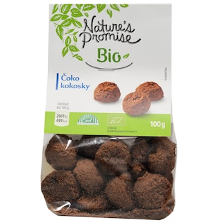 Nature's Promise Bio | Fursecuri ecologice cu nuca de cocos si ciocolata neagra 100g