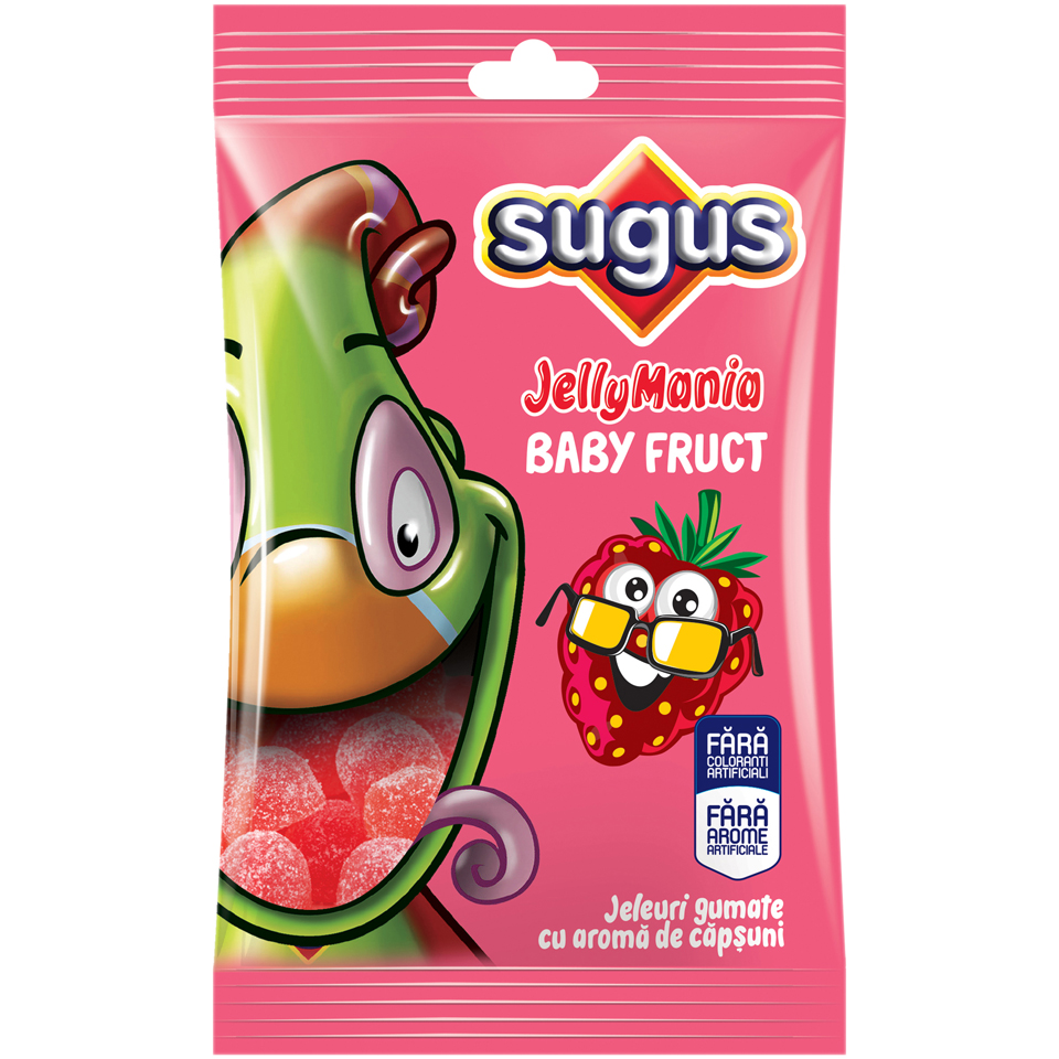 Sugus | JellyMania | Jeleuri de capsuni BabyFruct 75g | Mega-image
