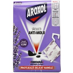 Aroxol | Saculeti antimolii lavanda, 4 bucati