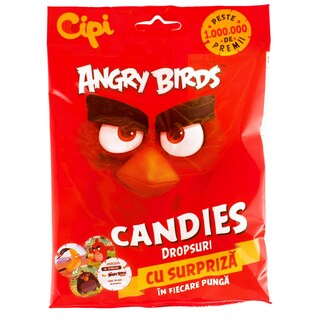 Cipi | Angry Birds | Dropsuri asortate cu aroma de fructe 75g