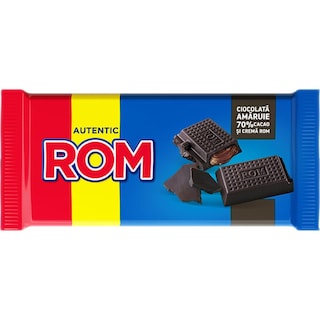 Rom | Ciocolata amaruie cu crema cu aroma de rom, 70% cacao 88g