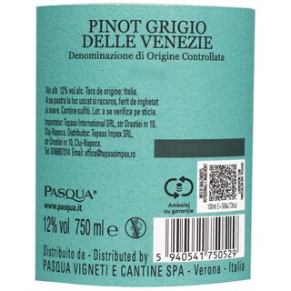 Famiglia Pasqua | Romeo&Julieta | Vin alb Pinot Grigio 0.75L