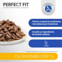 Perfect Fit | Hrana umeda pentru pisici Sensitive, cu pui 85g