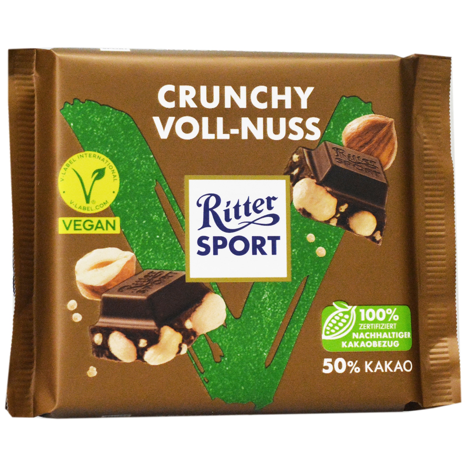 Ritter Sport | Ciocolata vegana cu alune 100g | Mega-image