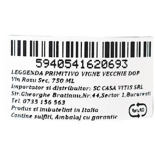 Vigne Vecchie | Vin rosu sec Leggenda 0.75L