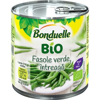 Bonduelle | Fasole verde bio pastai intregi 400g