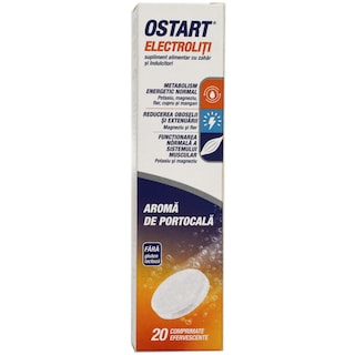Ostart | Supliment alimentar cu zahar si indulcitori, aroma de portocala