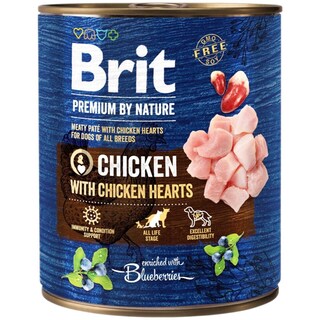 Brit Premium | Hrana umeda pentru caini, cu pui si inimi de pui 800g