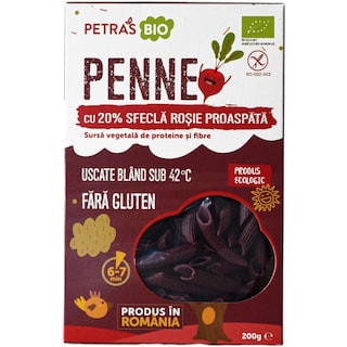 Petras Bio | Penne cu sfecla rosie si hrisca 200g