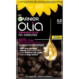 Vopsea permanenta pentru par, fara amoniac, 5.0 Brown