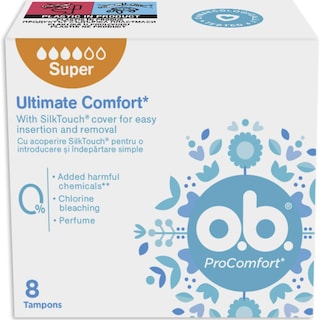 O.B. | Tampoane Procomfort Super, 8 bucati