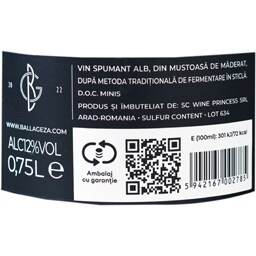 Balla Geza | Vin spumant alb Clarus 0.75L