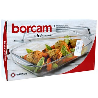 Borcam | Vas termorezistent rectangular cu capac 2l