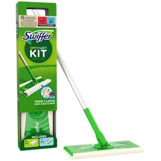Swiffer | Kit pardoseli 1 mop, 8 lavete uscate, 3 lavete umede