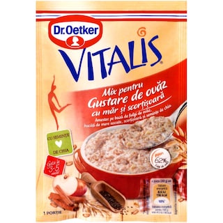 Dr. Oetker | Vitalis | Mix pentru Gustare de ovaz cu mar si scortisoara 50g
