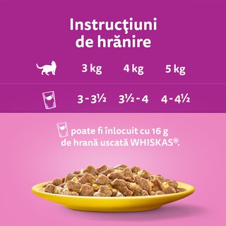 Whiskas | Hrana umeda pentru pisici, cu pasare in aspic 4x85g