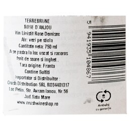 Domaine de Terrebrune | Vin roze demisec Rose d'Anjou 0.75L