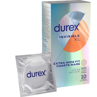 Durex | Prezervative Invisible XL 10 bucati
