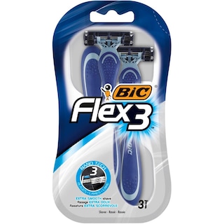 Bic | Flex3 | Aparat de ras pentru barbati, 3 lame, 3 bucati