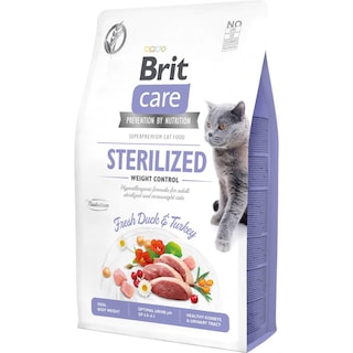 Brit Care | Hrana uscata pentru pisici Grain-Free Sterilized Weight Control 2kg