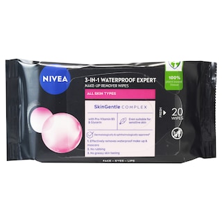 Nivea | Servetele micelare Waterproof, 20 bucati