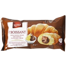 Croissant cu crema de cacao si vanilie 85g