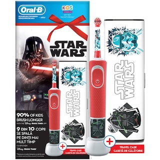 Oral-B | Set Periuta de dinti electrica Star Wars pentru copii + Trusa de calatorie