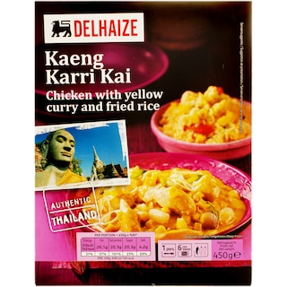 Delhaize | Pui cu orez si curry galben 450g