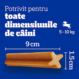 Pedigree | DentaStix | Hrana complementara pentru caini, 5-10 kg, 7 batoane, 110g