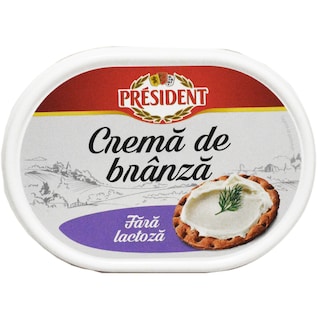 President | Crema de branza fara lactoza 180g