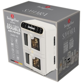 Berlinger Haus | Friteuza cu aer cald, dual basket 11L, digital, Sahara