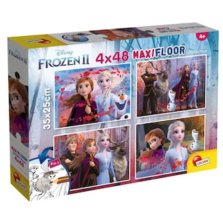 Puzzle de podea 2 in 1, 4 x 48 piese, diverse modele