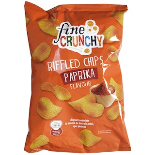 Fine Crunchy | Chipsuri ondulate, cu aroma de boia de ardei 150g
